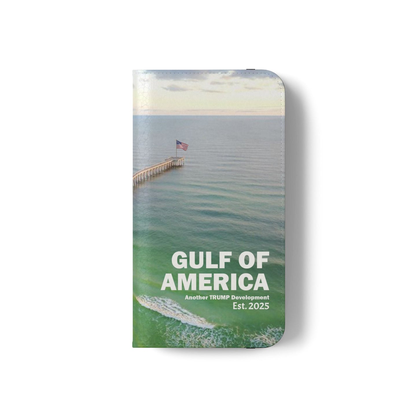 Gulf of America Flip Case, Coastal Phone Cover, Beach Chic Accessory, Travel Gift, Summer Vibe