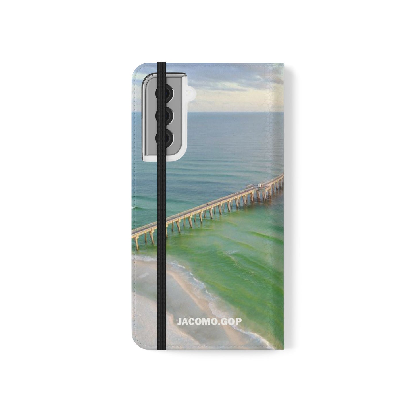 Gulf of America Flip Case, Coastal Phone Cover, Beach Chic Accessory, Travel Gift, Summer Vibe
