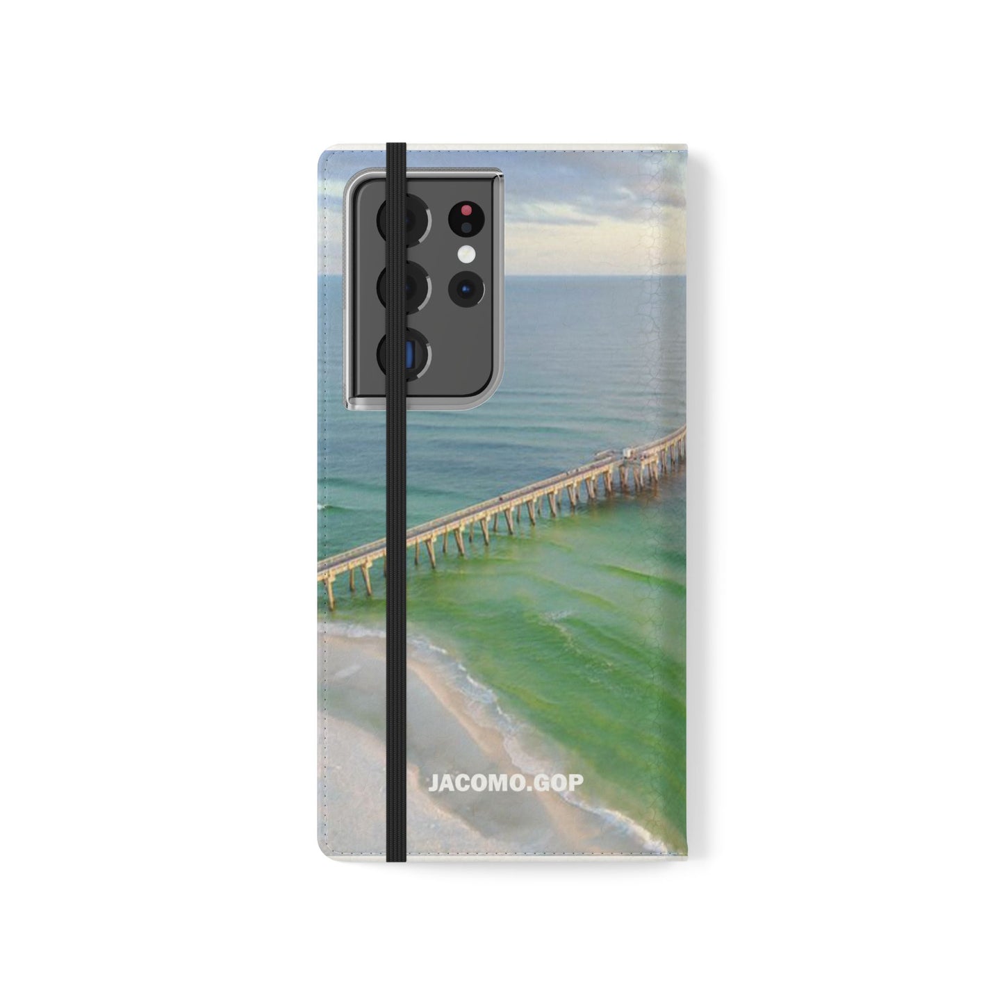 Gulf of America Flip Case, Coastal Phone Cover, Beach Chic Accessory, Travel Gift, Summer Vibe
